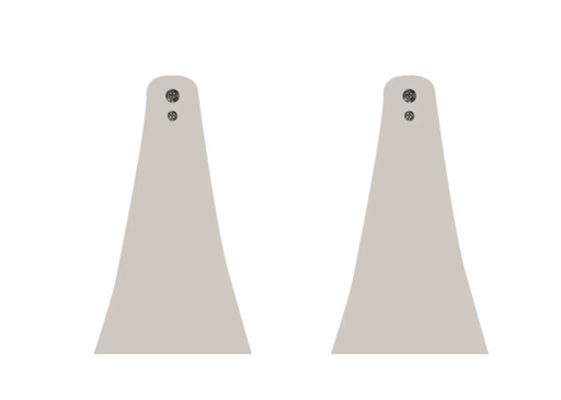 Infratech Heater Extended 8 Inch Pair of Mounting Brackets 13 1247AL - CCD Series - Almond