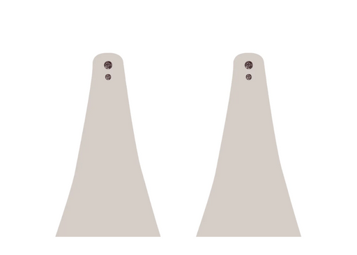 Infratech Heater Extended 8 Inch Pair of Mounting Brackets 13 1247BI - CCD Series - Biscuit