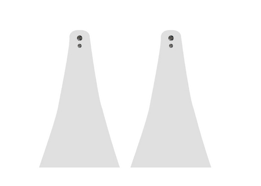 Infratech Heater Extended 8 Inch Pair of Mounting Brackets 13 1247 - CCD Series - Stainless Steel