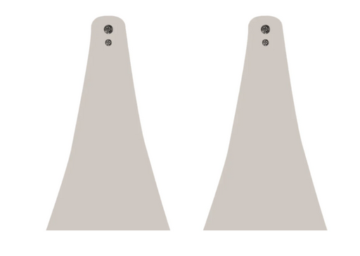 Infratech Heater Extended 10 Inch Pair of Mounting Brackets 13 1248AL - CCD Series - Almond