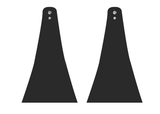 Infratech Heater Extended 10 Inch Pair of Mounting Brackets 13 1248BL - CCD Series - Black