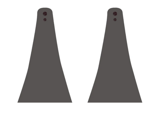 Infratech Heater Extended 10 Inch Pair of Mounting Brackets 13 1248GR - CCD Series - Gray