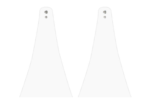 Infratech Heater Extended 10 Inch Pair of Mounting Brackets 13 1248WH - CCD Series - White