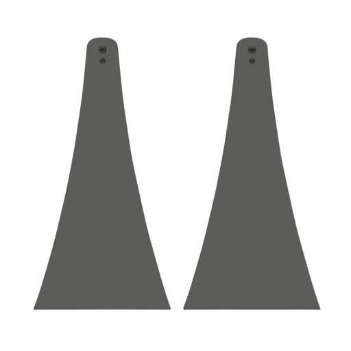 Infratech Heater Extended 12 Inch Pair of Mounting Brackets 13 1249GR - CCD Series - Gray