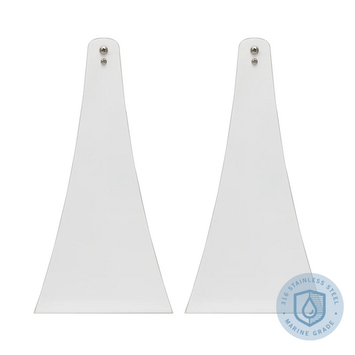 Infratech Heater Extended 12 Inch Pair of Mounting Brackets 13 1249 MG - CCD Series - Stainless Steel Marine Grade