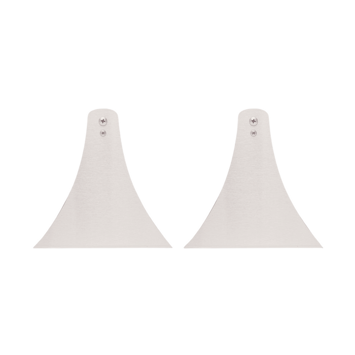 Standard 6 Inch Pair of Replacement CCD Series Infratech Heater Mounting Brackets - 13 1250 BI - Biscuit