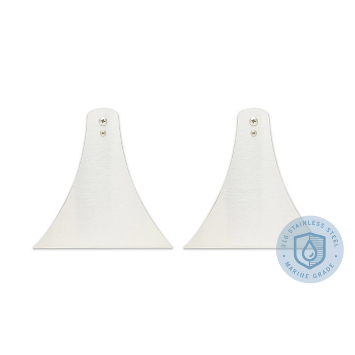 Standard 6 Inch Pair of Replacement CCD Series Infratech Heater Mounting Brackets - 13 1250MG - Stainless Steel Marine Grade