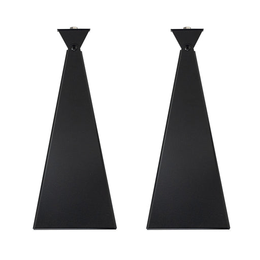 Infratech Heater Extended 12 Inch Pair of Mounting Brackets 13 7040BL - Slimline Series - Black