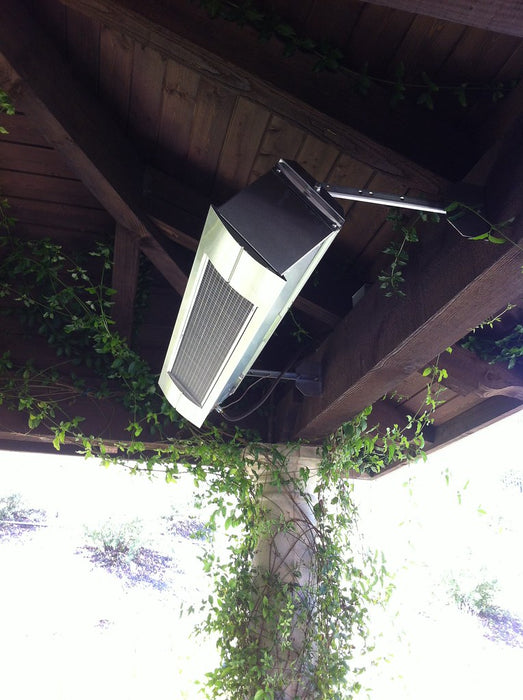 Sunpak S34 S TSH-SS 12040LP-12020 Liquid Propane Outdoor Infrared Patio Heater in Stainless Steel 34000 BTUs with Stainless Steel Front Fascia Kit - 48 x 10 x 8 in.