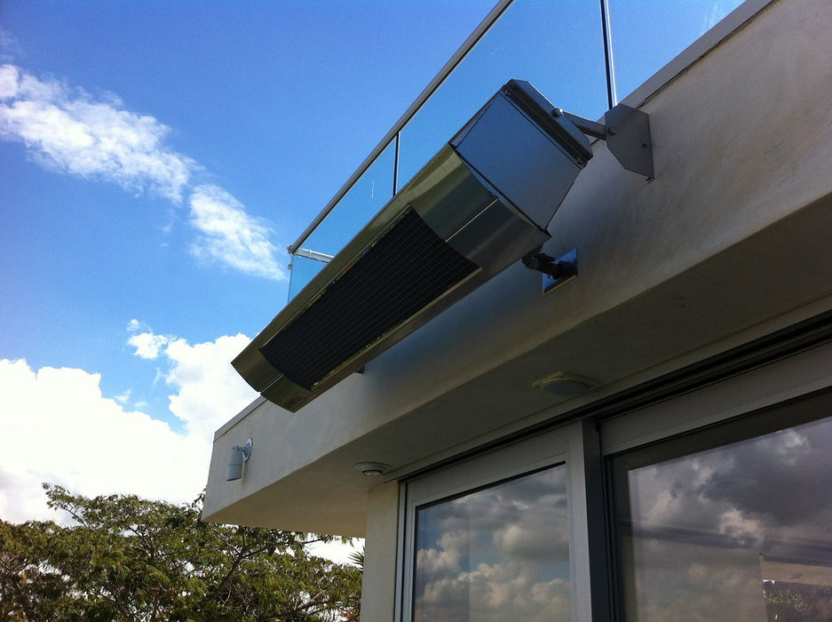 Sunpak S34 S TSH-SS 12040LP-12020 Liquid Propane Outdoor Infrared Patio Heater in Stainless Steel 34000 BTUs with Stainless Steel Front Fascia Kit - 48 x 10 x 8 in.