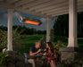 Sunpak S34 S TSH-B 12040-12020 2 Natural Gas Outdoor Infrared Patio Heater in Stainless Steel 34000 BTUs with Black Front Fascia Kit - 48 x 10 x 8 in.