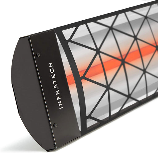 Infratech BL1S48 Single Element Contemporary Motif Upgrade Kit For 48 Inches Heaters - Black Color