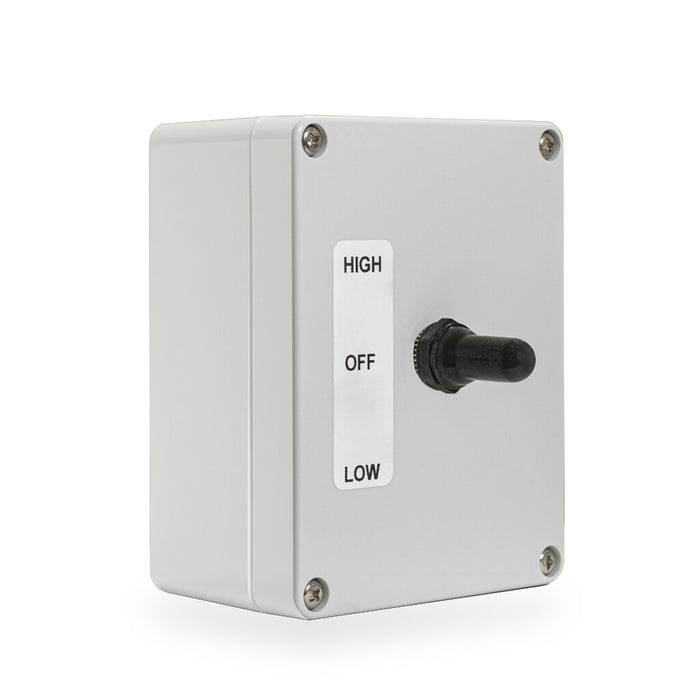 Sunstar Patio Heater Accessory Switch Kit Replacement in 3 Positions - HighLowOff - 6 x 6 x 6 in. - Silver Finish