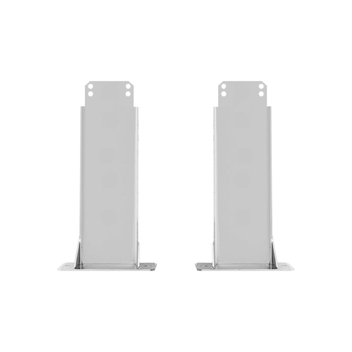 Sunstar Patio Heater Accessory Marine Grade Stainless Steel 10 Inches Fixed Ceiling Mounting Kit - 7 x 9 x 17 in. - Stainless Steel Finish