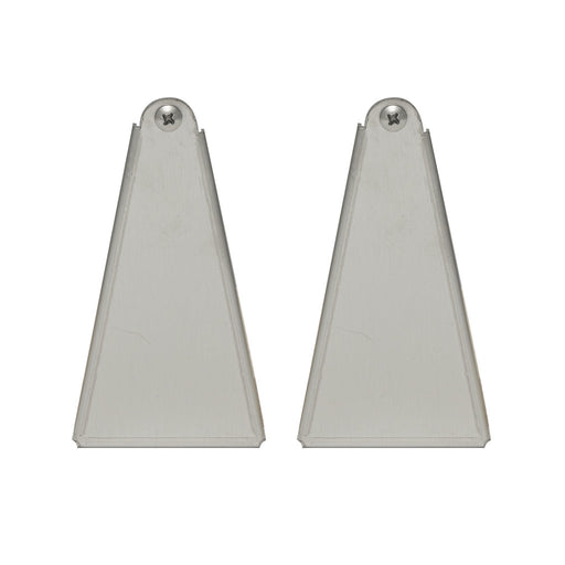 Standard 6 Inch Pair of Replacement SL Series Infratech Heater Mounting Brackets - 13 7020 - Slimline Silver