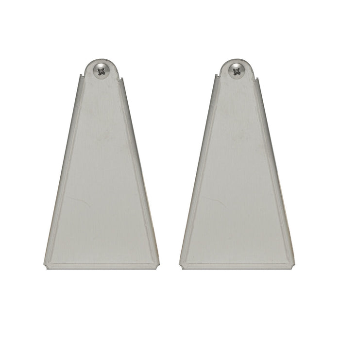 Standard 6 Inch Pair of Replacement SL Series Infratech Heater Mounting Brackets - 13 7020 - Slimline Silver