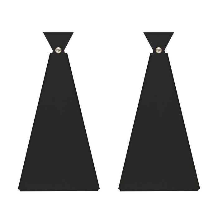 Infratech Heater Extended 10 Inch Pair of Mounting Brackets 13 7038BL - Slimline Series - Black