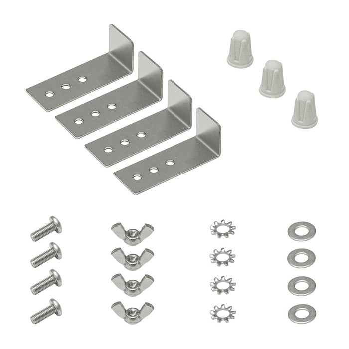 Infratech Heater Part 18 2308 - Tab set for Flush Mount Frame 4 Piece with Hardware