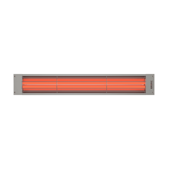 BROMIC Cobalt Smart-Heat Electric Infrared Radiant Patio Heater in Silver