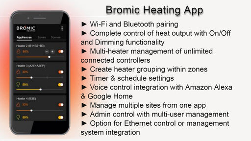 BROMIC BH8380061 Part Accessory Affinity Smart-Heat Control Eclipse Portable - x x in. - White