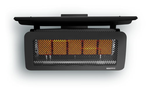 BROMIC BH0210004-1 Tungsten Smart-Heat 43000 BTU Propane Gas Infrared Radiant Patio Heater - 25.4 x 12 x 15.9 in. - Black