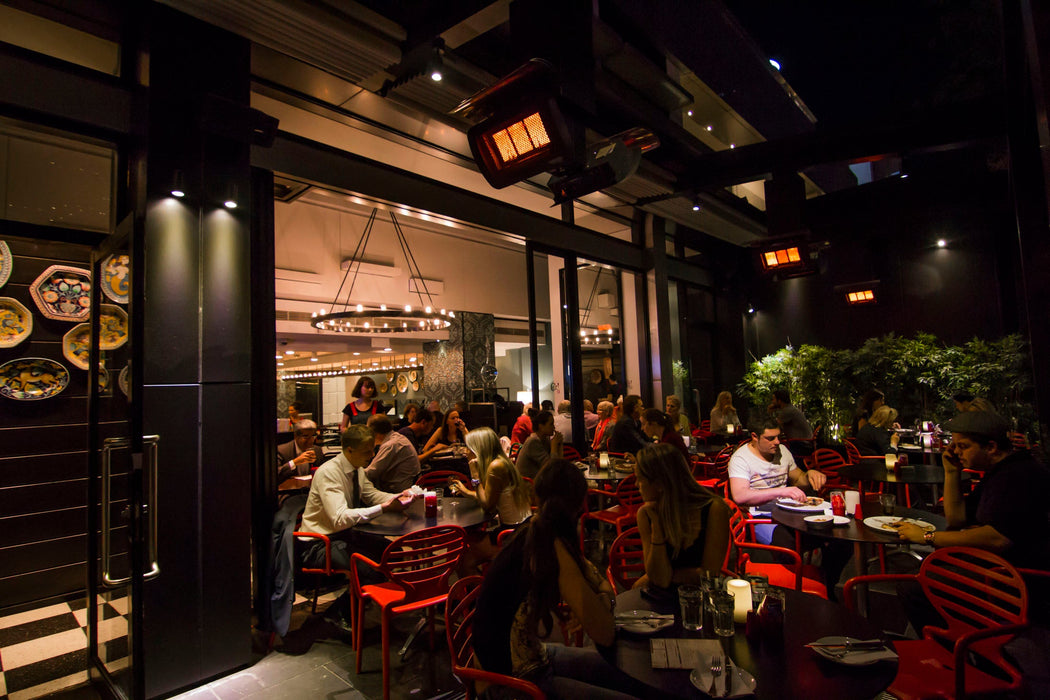 BROMIC BH0210001-1 Tungsten Smart-Heat 26000 BTU Natural Gas Infrared Radiant Patio Heater - 19.3 x 14 x 15.9 in. - Black