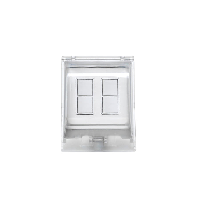 Eurofase EFDOWPW Controls Dual Duplex Stack Switch 240V 5.00 in. x 2.50 in. x 4.5 in. - White