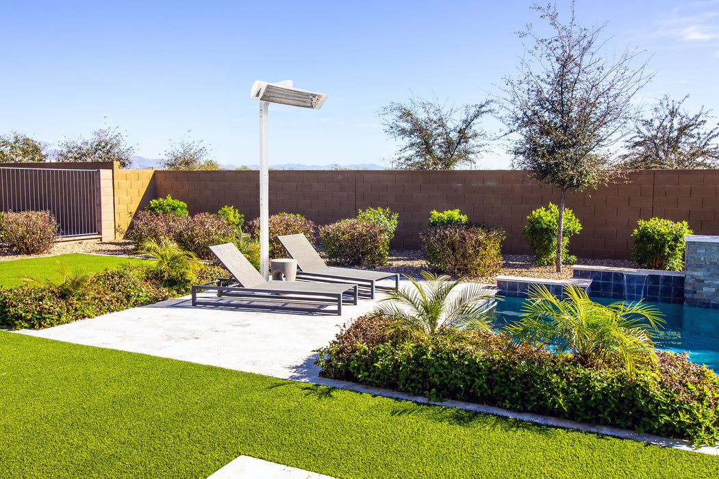 Eurofase EF30 Series Single Element EF30240S 3000 Watts 240V Electric Infrared Patio Heater - 61.25 in. x 9.38 in. x 8.18 in. - Stainless Steel Color