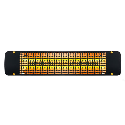 Eurofase EF40 Series Dual Element EF40240B7 4000 Watts 240V Electric Infrared Patio Heater - 39.38 in. x 9.38 in. x 8.18 in. - Black Color