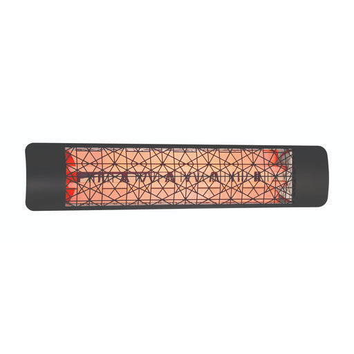 Eurofase EF40 Series Dual Element EF40277B4 4000 Watts 277V Electric Infrared Patio Heater - 39.38 in. x 9.38 in. x 8.18 in. - Black Color