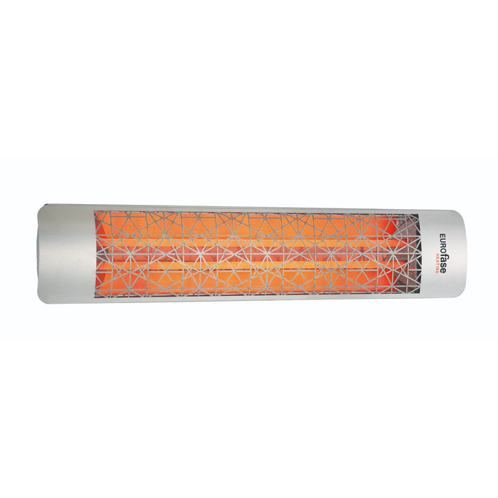 Eurofase EF40240S4 4000 Watts EF40 Series Electric Infrared Patio Heater 240V 39.38 in. x 9.38 in. x 8.18 in. - Stainless Steel