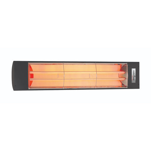 Eurofase EF60 Series Dual Element EF60208B 6000 Watts 208V Electric Infrared Patio Heater - 61.25 in. x 9.38 in. x 8.18 in. - Black Color