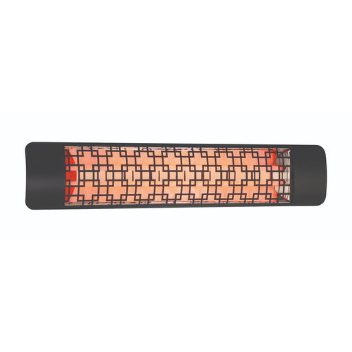 Eurofase EF50 Series Dual Element EF50480B5 5000 Watts 480V Electric Infrared Patio Heater - 39.38 in. x 9.38 in. x 8.18 in. - Black Color