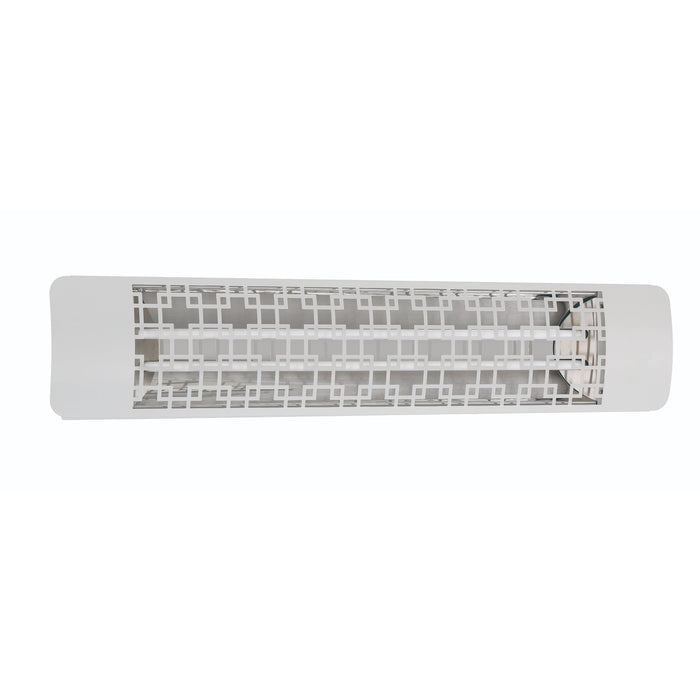 Eurofase EF60 Series Dual Element EF60480W5 6000 Watts 480V Electric Infrared Patio Heater - 61.25 in. x 9.38 in. x 8.18 in. - White Color