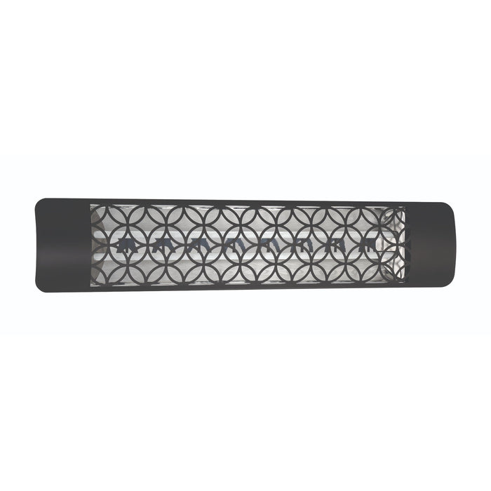 Eurofase EF50240B2 5000 Watts EF50 Series Electric Infrared Patio Heater 240V 39.38 in. x 9.38 in. x 8.18 in. - Black