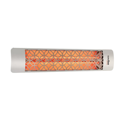 Eurofase EF40 Series Dual Element EF40208S2 4000 Watts 208V Electric Infrared Patio Heater - 39.38 in. x 9.38 in. x 8.18 in. - Stainless Steel Color