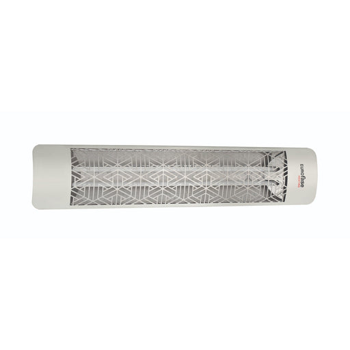Eurofase EF60 Series Dual Element EF60480S3 6000 Watts 480V Electric Infrared Patio Heater - 61.25 in. x 9.38 in. x 8.18 in. - Stainless Steel Color