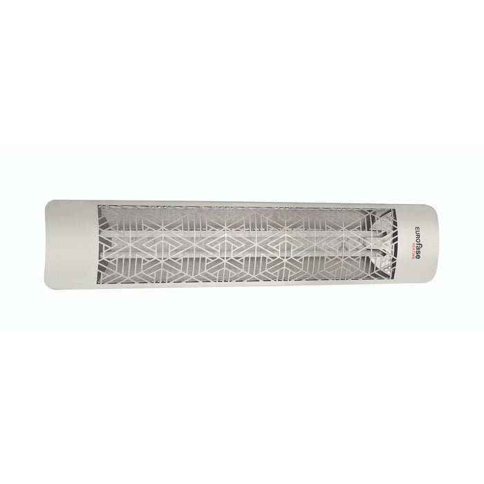 Eurofase EF40 Series Dual Element EF40480S3 4000 Watts 480V Electric Infrared Patio Heater - 39.38 in. x 9.38 in. x 8.18 in. - Stainless Steel Color