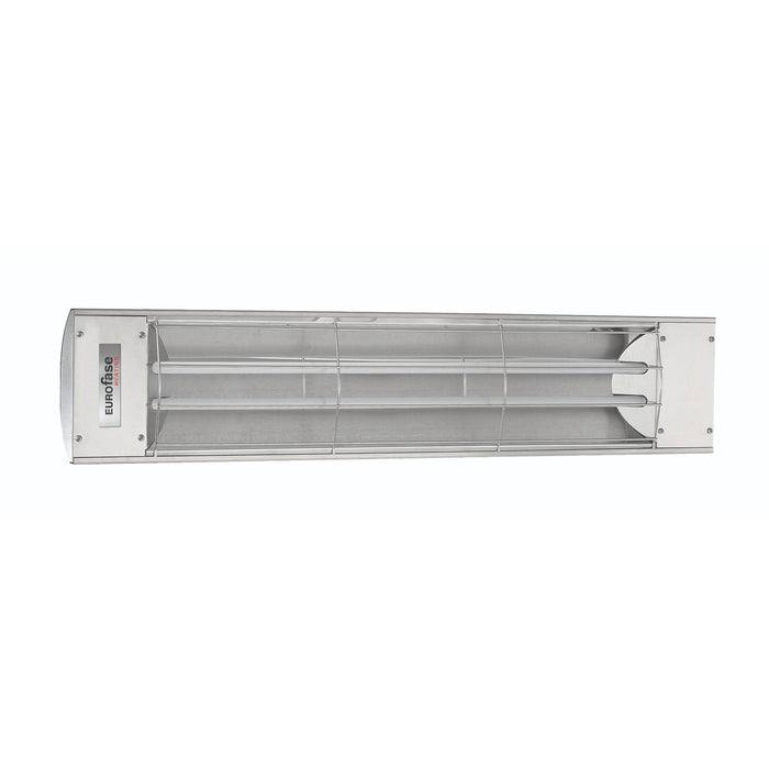 Eurofase EF60 Series Dual Element EF60208S 6000 Watts 208V Electric Infrared Patio Heater - 61.25 in. x 9.38 in. x 8.18 in. - Stainless Steel Color