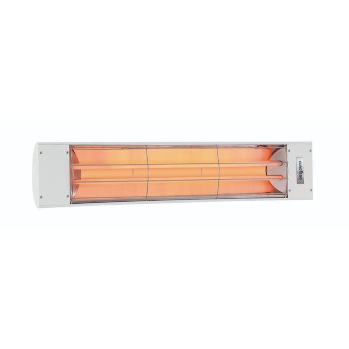 Eurofase EF40 Series Dual Element EF40480W 4000 Watts 480V Electric Infrared Patio Heater - 39.38 in. x 9.38 in. x 8.18 in. - White Color