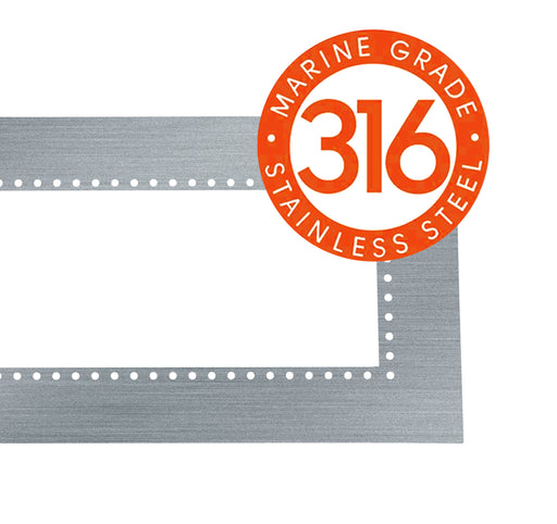 Eurofase EF39FMPFSMG Marine Grade Stainless Steel Flush Mount Kit For 39 Inch Patio Heaters - 48.00 in. x 17.00 in. x 4 in. - Stainless Steel Color