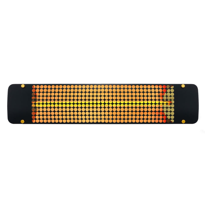 Eurofase EF20240B7 2000 Watts EF20 Series Electric Infrared Patio Heater 240V 39.38 in. x 9.38 in. x 8.18 in. - Black