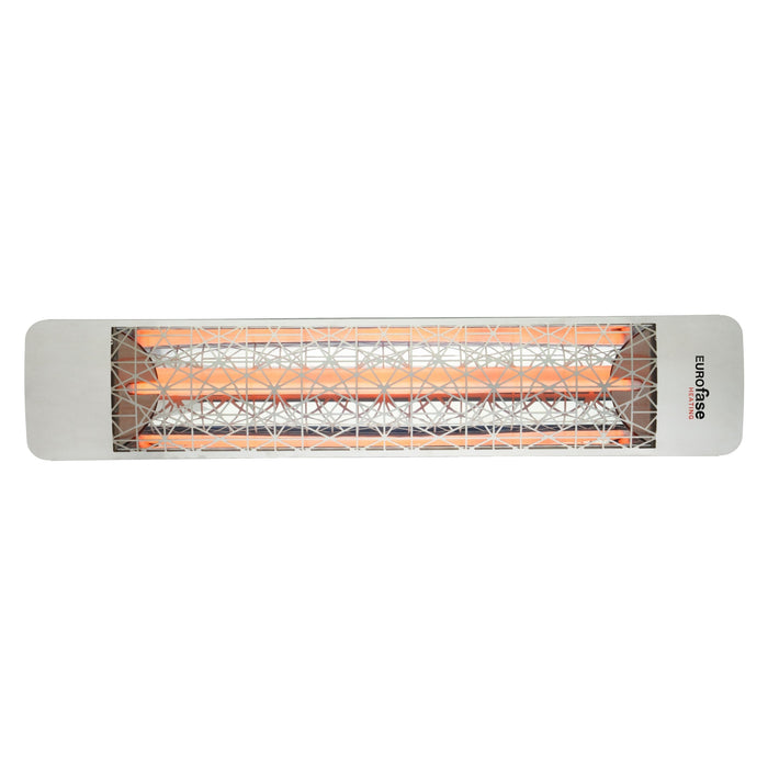 Eurofase EF25277S4 2500 Watts EF25 Series Electric Infrared Patio Heater 277V 39.38 in. x 9.38 in. x 8.18 in. - Stainless Steel