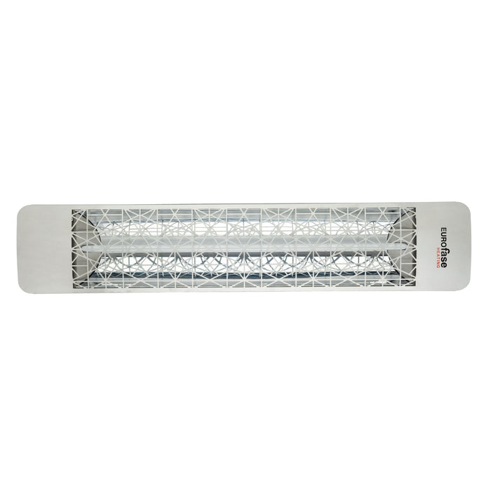 Eurofase EF15120S4 1500 Watts EF15 Series Electric Infrared Patio Heater 120V 39.38 in. x 9.38 in. x 8.18 in. - Silver