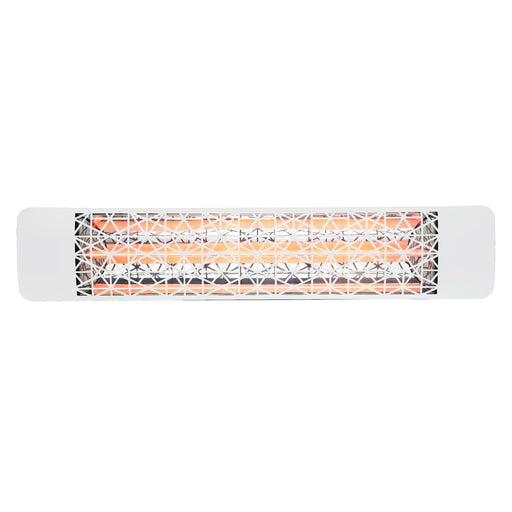 Eurofase EF25 Series Single Element EF25208W4 2500 Watts 208V Electric Infrared Patio Heater - 39.38 in. x 9.38 in. x 8.18 in. - White Color