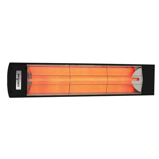 Eurofase EF30 Series Single Element EF30480B 3000 Watts 480V Electric Infrared Patio Heater - 61.25 in. x 9.38 in. x 8.18 in. - Black Color