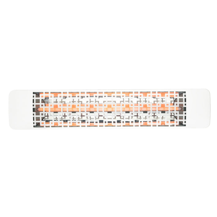 Eurofase EF30 Series Single Element EF30208W5 3000 Watts 208V Electric Infrared Patio Heater - 61.25 in. x 9.38 in. x 8.18 in. - White Color