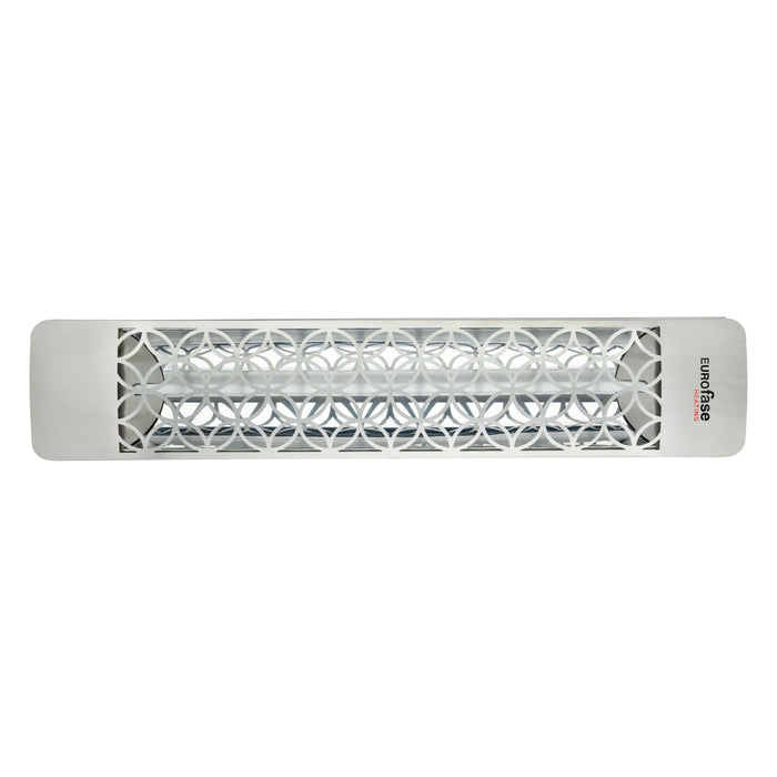 Eurofase EF15120S2 1500 Watts EF15 Series Electric Infrared Patio Heater 120V 39.38 in. x 9.38 in. x 8.18 in. - Silver