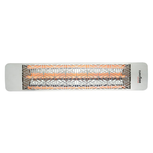 Eurofase EF30 Series Single Element EF30277S3 3000 Watts 277V Electric Infrared Patio Heater - 61.25 in. x 9.38 in. x 8.18 in. - Stainless Steel Color