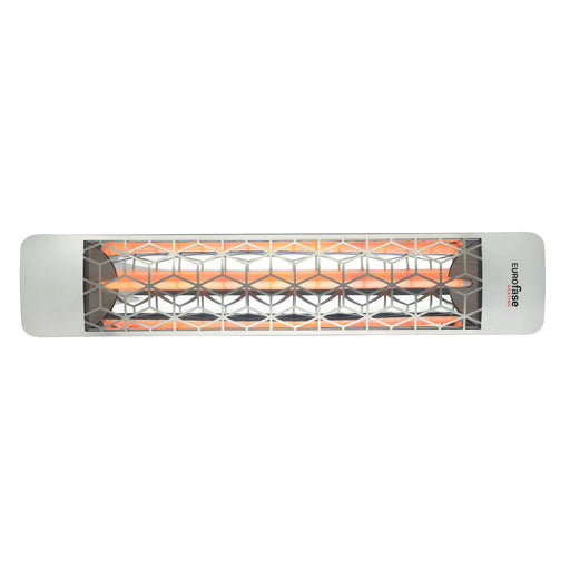 Eurofase EF30 Series Single Element EF30208S6 3000 Watts 208V Electric Infrared Patio Heater - 61.25 in. x 9.38 in. x 8.18 in. - Stainless Steel Color